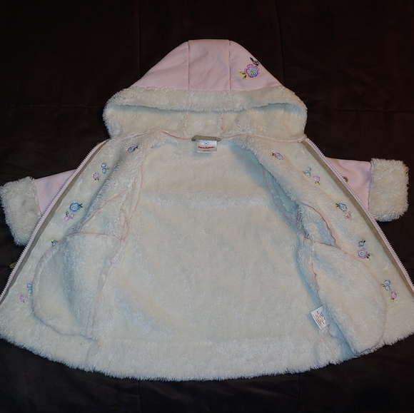 Hanna Andersson Pink suede jacket, size 80 - Picture 3 of 16